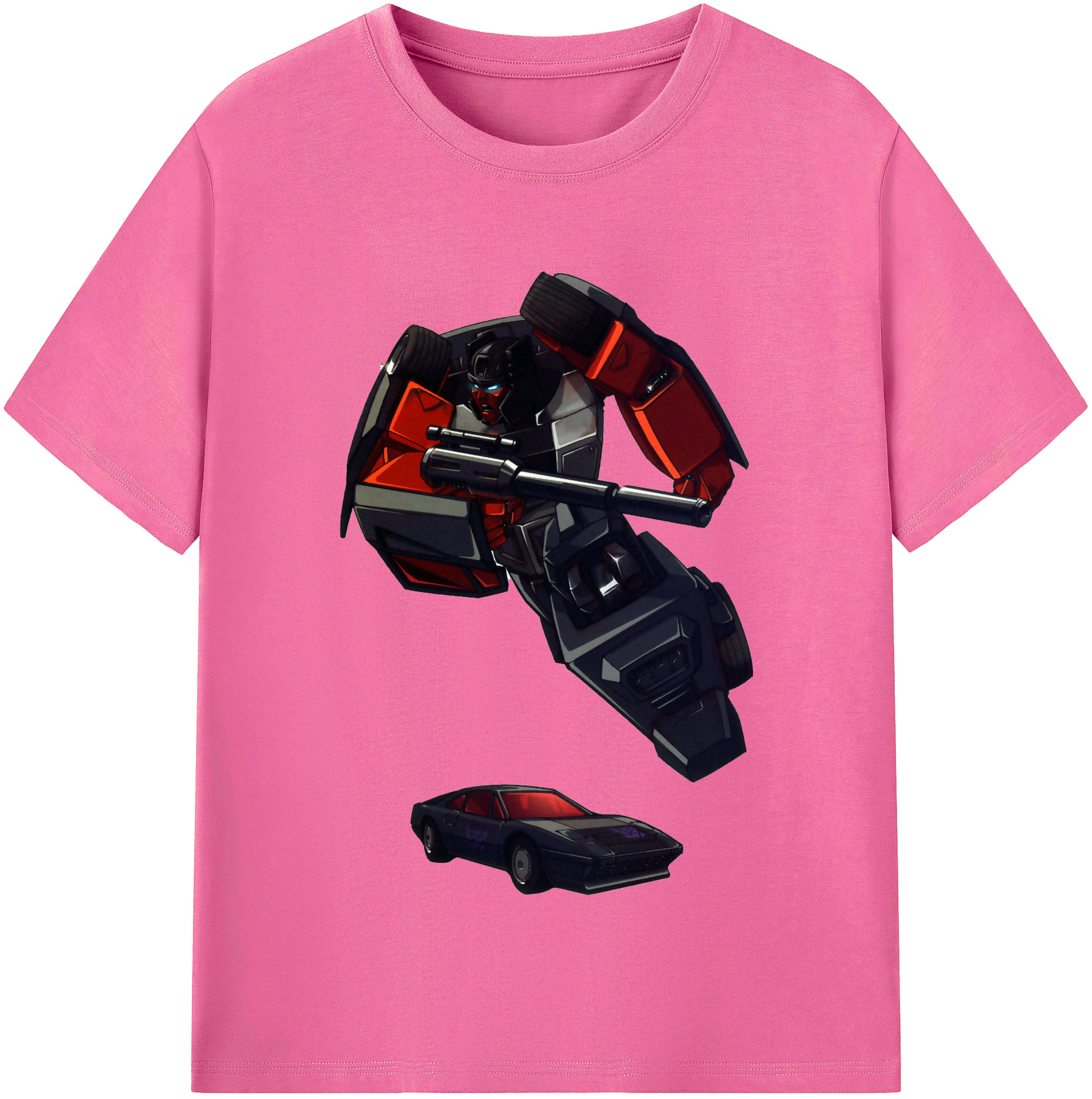 （画像用）  レディースカジュアルプリントTシャツ（綿100％）